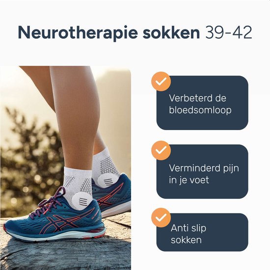 Alyze Neuropathie sokken - Maat 36-42 - Compressie kousen - Medische Steunsokken - Diabetes - Bed - Slaap sokken - Doorbloeding & Hardlopen