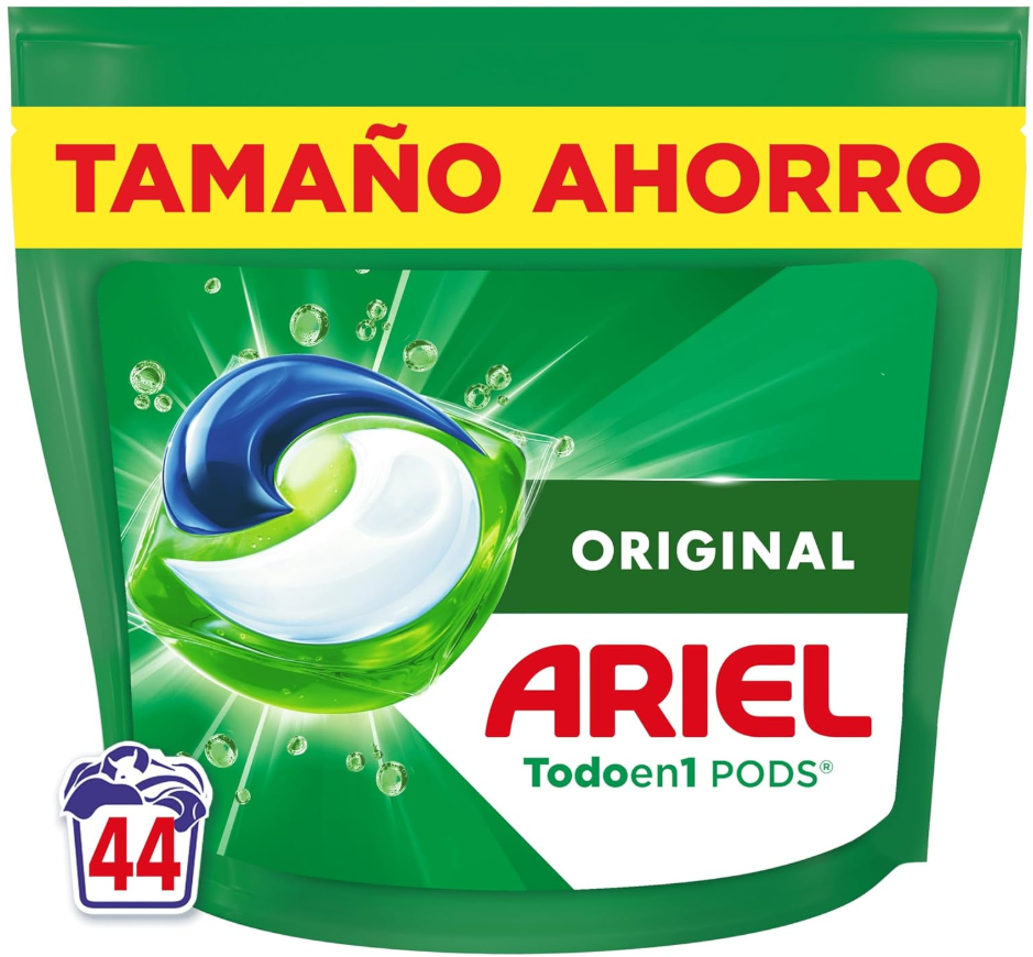 Ariel All-in-1 Pods Original Wasmiddelcapsules - 44 Wasbeurten - Voor Wit en Bont - Werkt vanaf 30 °C