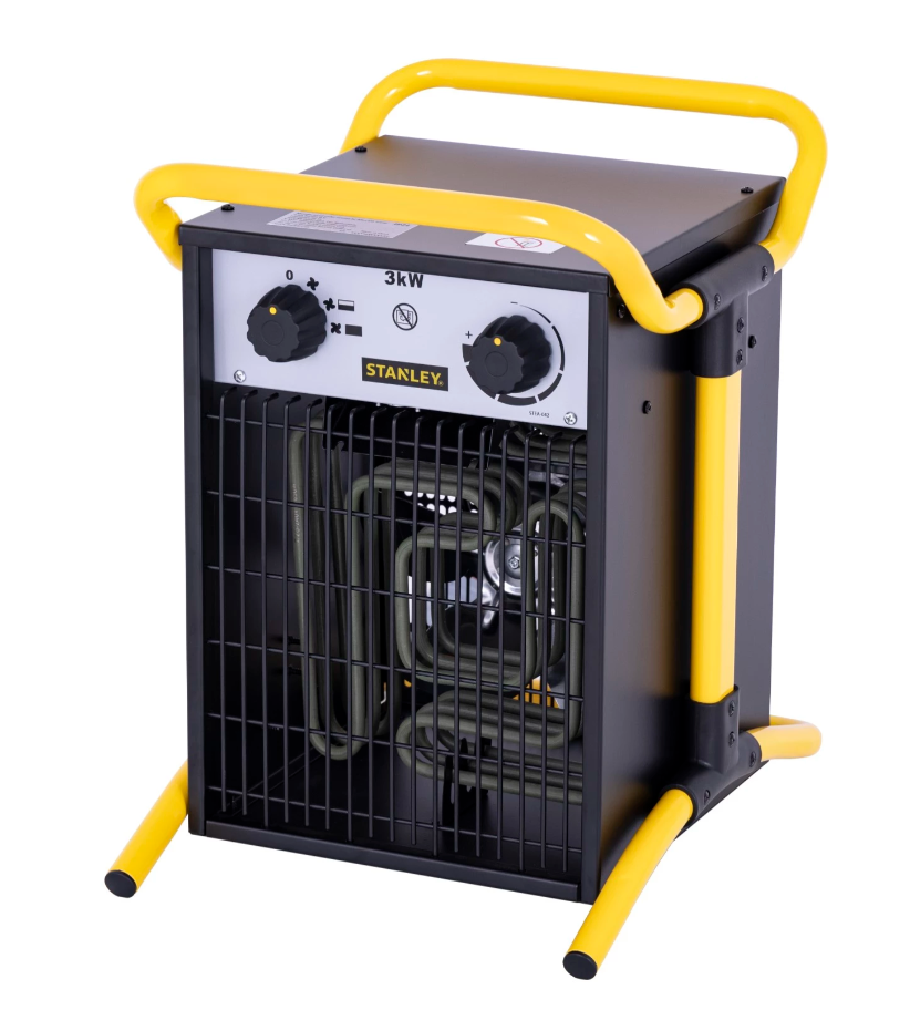 Stanley Werkplaatskachel 3000 W - 45 x 30 x 20 cm - krachtig en compact