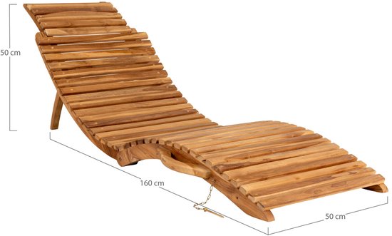 House Nordic Ligstoel Arrieta Teakhout