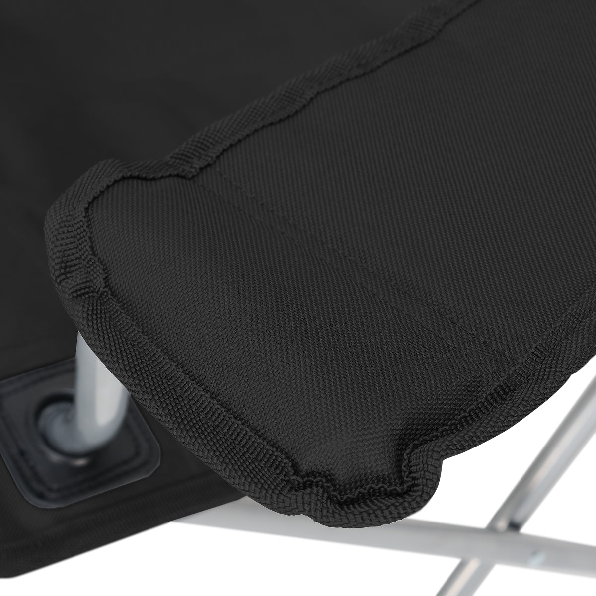 Trvlmore Kampeerstoel Basic – Zwart – 88 x 50 x 83 cm – Inklapbaar – 120 kg draagvermogen