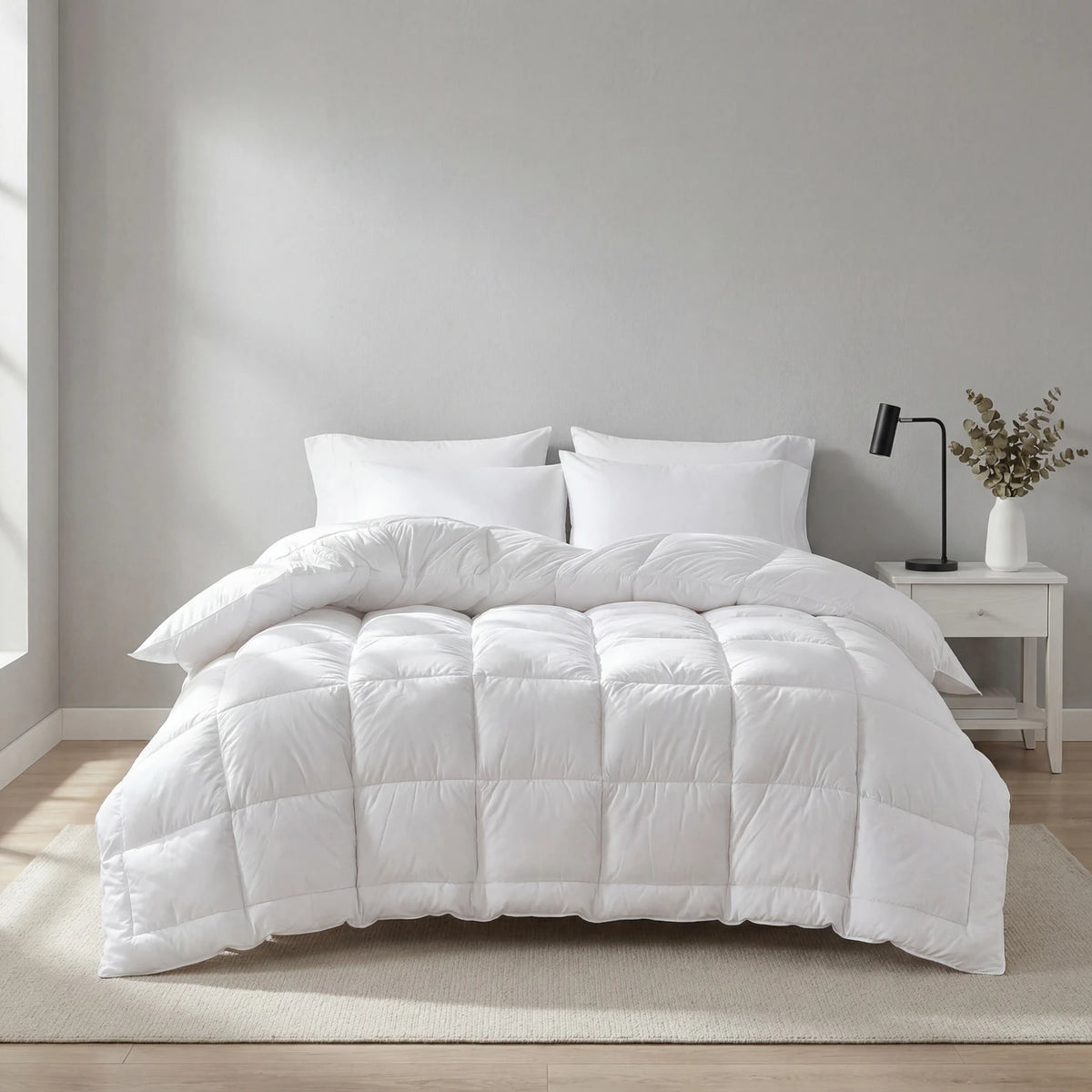 Bedsure 4 Seizoenen Dekbed 155x220 cm - Oeko-Tex Gecertificeerd - Wit