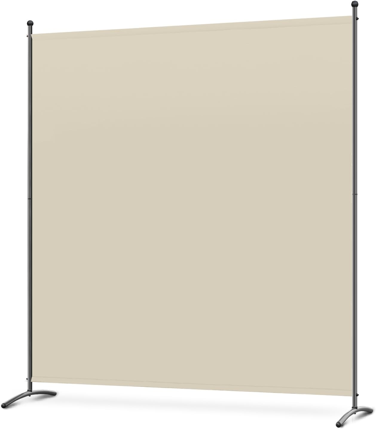 Angel Living Paravent - 1-delig - 162x180 cm - Opvouwbaar - Staal & 160 g/m² Polyester - Ruimteverdeler & Inkijkbescherming - Beige