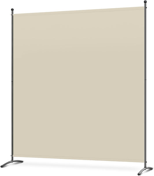 Angel Living Paravent - 1-delig - 162x180 cm - Opvouwbaar - Staal & 160 g/m² Polyester - Ruimteverdeler & Inkijkbescherming - Beige