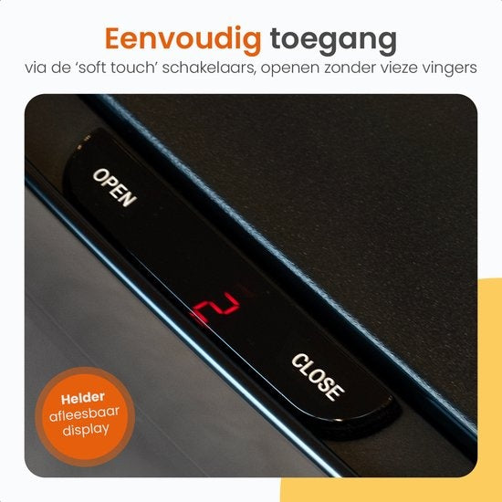 Goliving Automatische Prullenbak Afvalscheiding 64 Liter – Sensor Afvalbak – Handsfree sensor – Afvalemmers – Vuilnisbak voor Binnen – RVS – 40L + 2x12L + 8L – Zilver