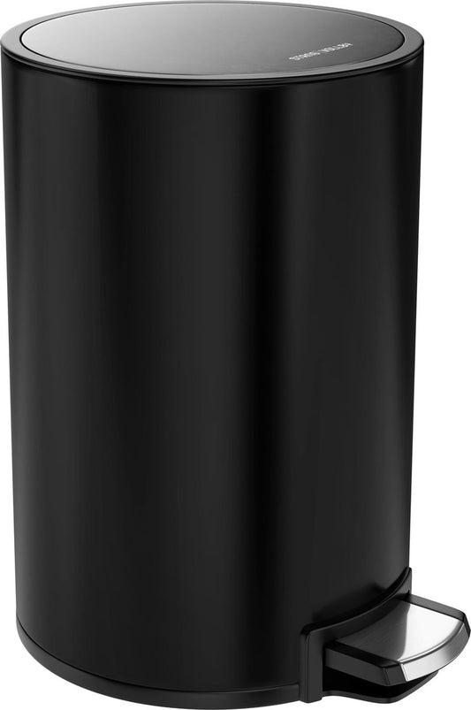 StangVollby Kallax Prullenbak 5 Liter - Zwarte Badkamer Pedaalemmer - Kleine Prullenbak met Soft Close Deksel - Toilet Vuilnisbak - Afvalemmer Klein - Vuilbak