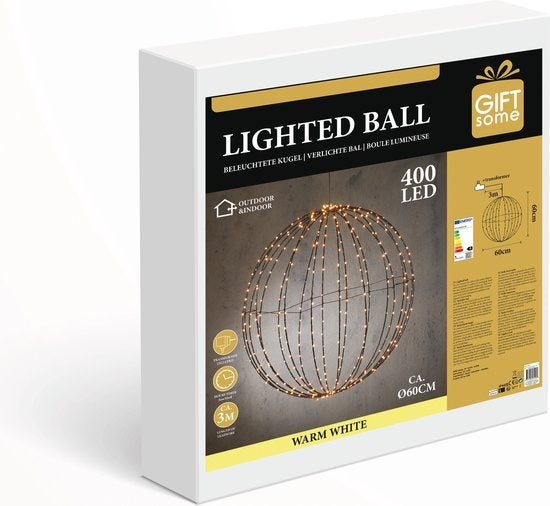 Giftsome Lichtbol Kerstverlichting LED - Lichtbal Ø 60 CM - Kerstverlichting Buiten en Binnen