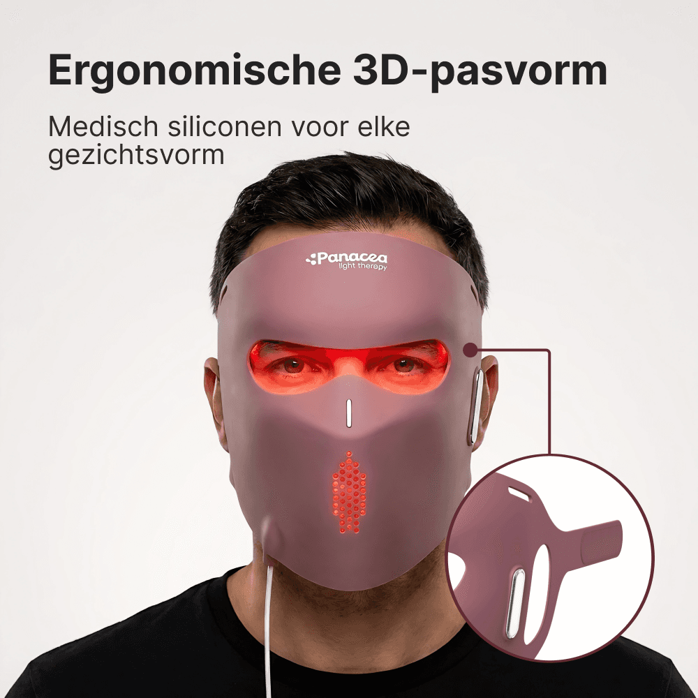 Panacea Aurora LED Gezichtsmasker - Bordeaux