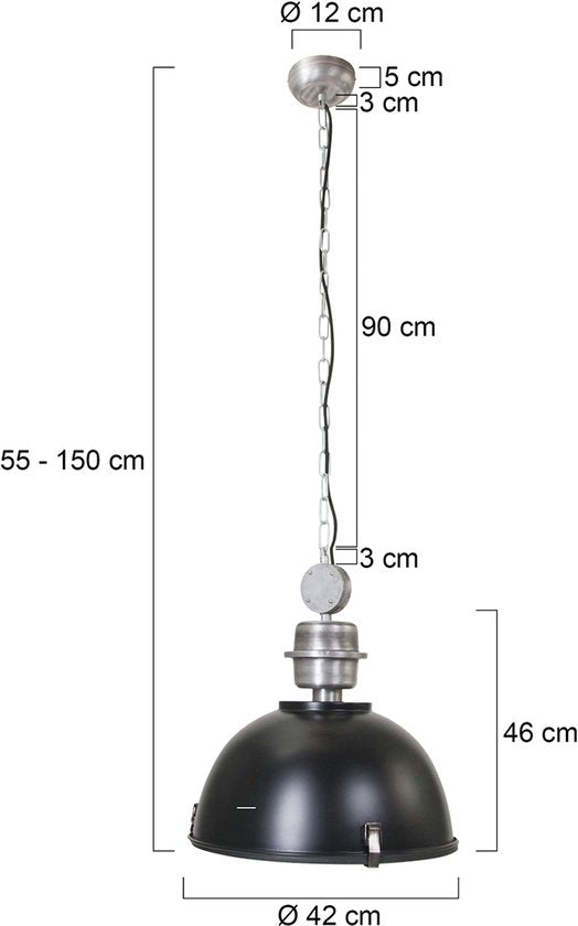 Hanglamp Steinhauer Bikkel - Zwart