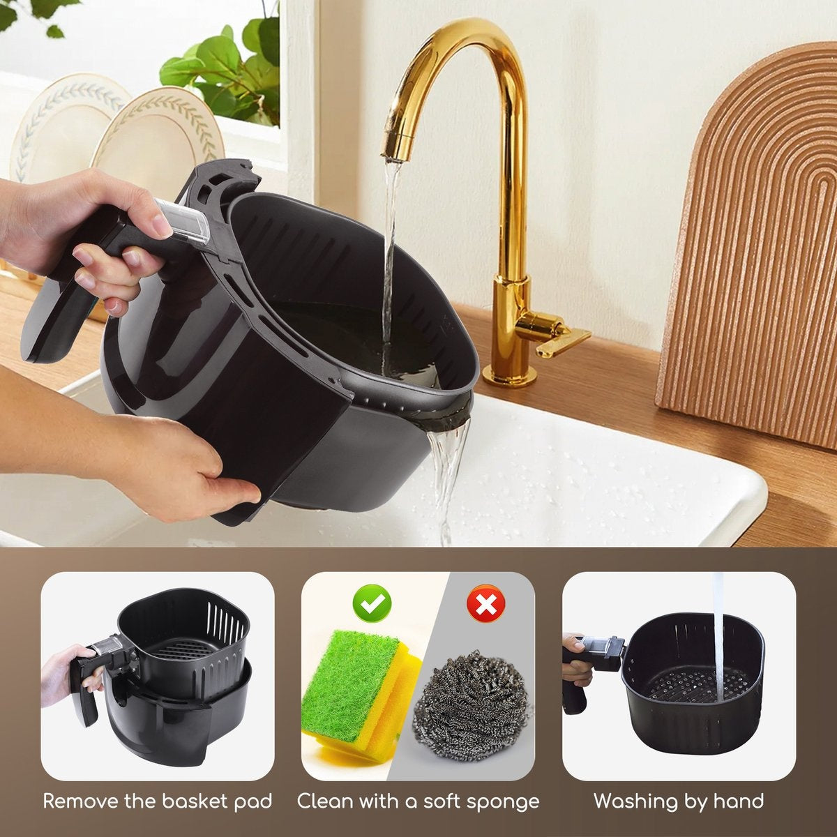 Aigostar airfryer - 3,5 liter - 1500 W