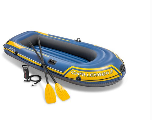 Intex Challenger 2 Boot Set - 236 x 114 x 41 cm - Inclusief peddels en pomp