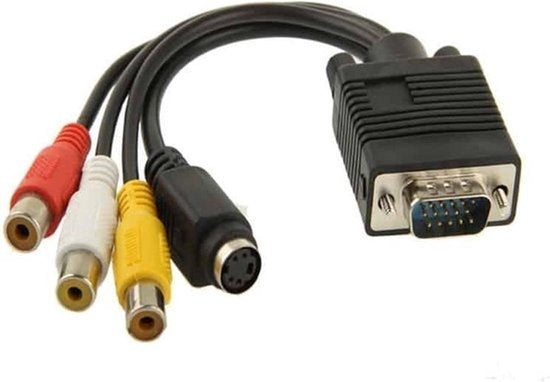 Garpex® Mini DisplayPort naar VGA Adapter - Mini DP naar VGA Kabel - 1080p HD Resolutie - Zwart