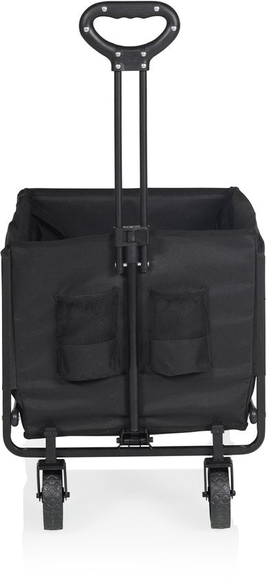 Tristar Bolderkar Opvouwbaar – 120 L – 100 kg Draagvermogen – Staal – Zwenkwielen – Inklapbare Bolderwagen Met Laadklep - Incl. Waterdichte Hoes - Compact - Festival - HC‑0917