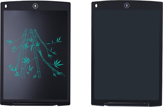 Digitale tekentablet - grafische tablet - schrijfbord met LCD scherm- memotablet - schrijfpil - 12 inch - zwart