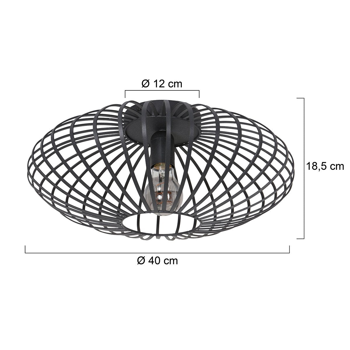 Steinhauer Dunbar AN plafondlamp 1-lichts 40cm
