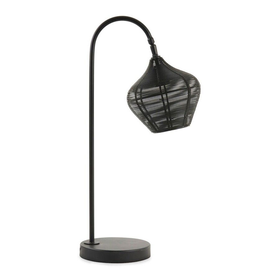 Light & Living Tafellamp Bendigo – Industriële Booglamp – Matzwart – E27 – 61 cm Hoog
