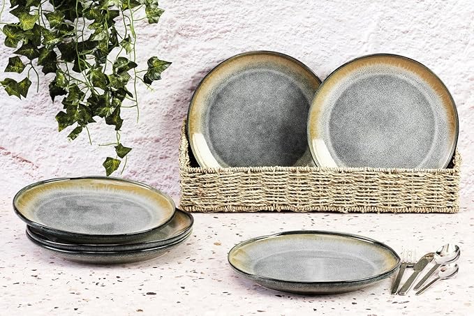 Genesis Bord Ø20,5 cm - 6 Stuks - Aarde