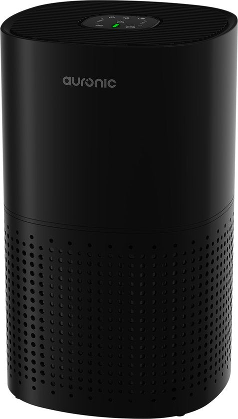 Auronic Luchtreiniger Fresh - Met HEPA 13-filter - 225 m³/u - 45 m² - Koolstoffilter - 3 Standen - Air Purifier - Zwart