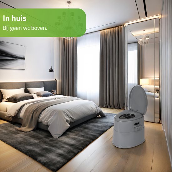 Bo-Camp - Draagbaar toilet deelbaar - 7 Liter - Compact