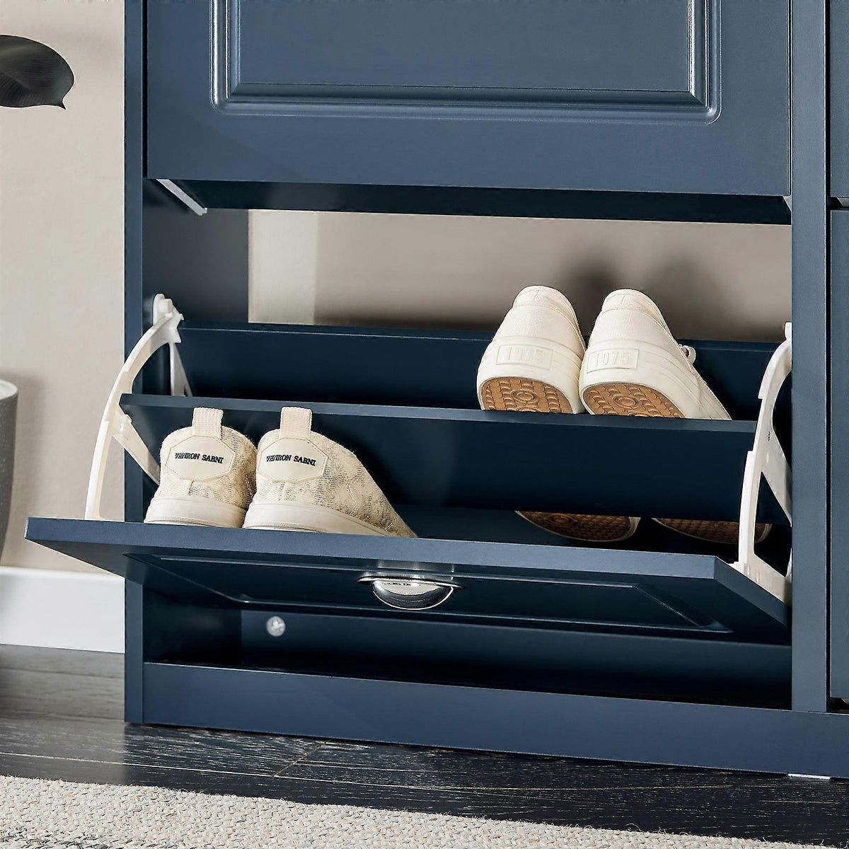 Sobuy schoenenkast - Blauw - 104x24x83 cm