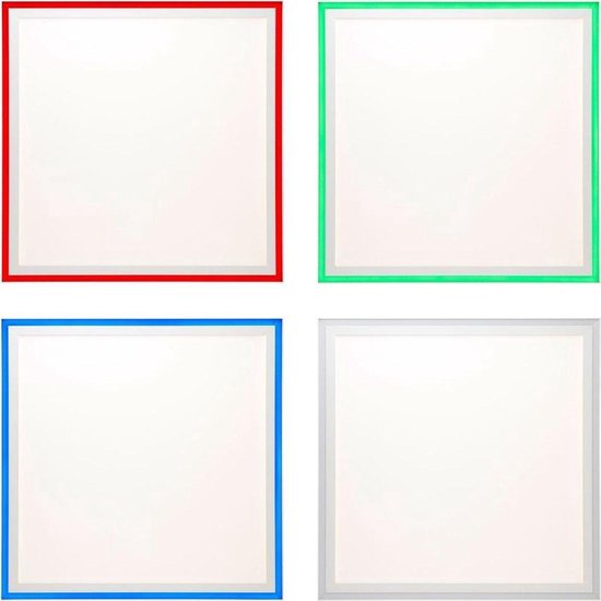 Brilliant LANETTE - Plafondlamp LED - Wit - IP20 - 60 x 60 x 5 cm