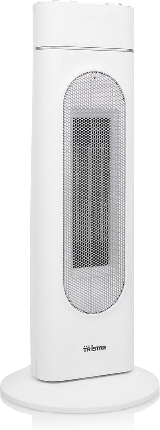 Tristar Elektrische Kachel KA-5088 - Keramische torenkachel - Afstandsbediening - Geschikt voor 25 m² - Ventilatorkachel - Wit