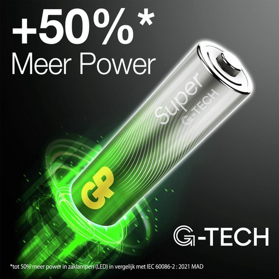 GP Super Alkaline batterij - AAA - 10-pack - actieblister(6+4)