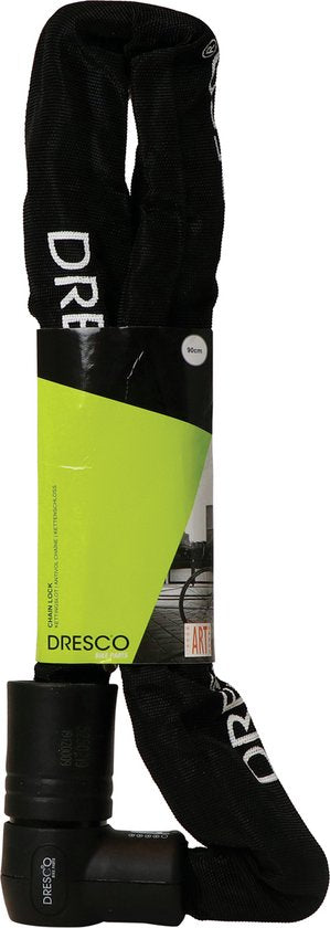 Dresco Kettingslot ART 4 - ART 4 goedgekeurd voor verzekering - Scooterslot - Motorslot - Fietsslot - 90cm lang - 10.5mm doorsnee - Zwart