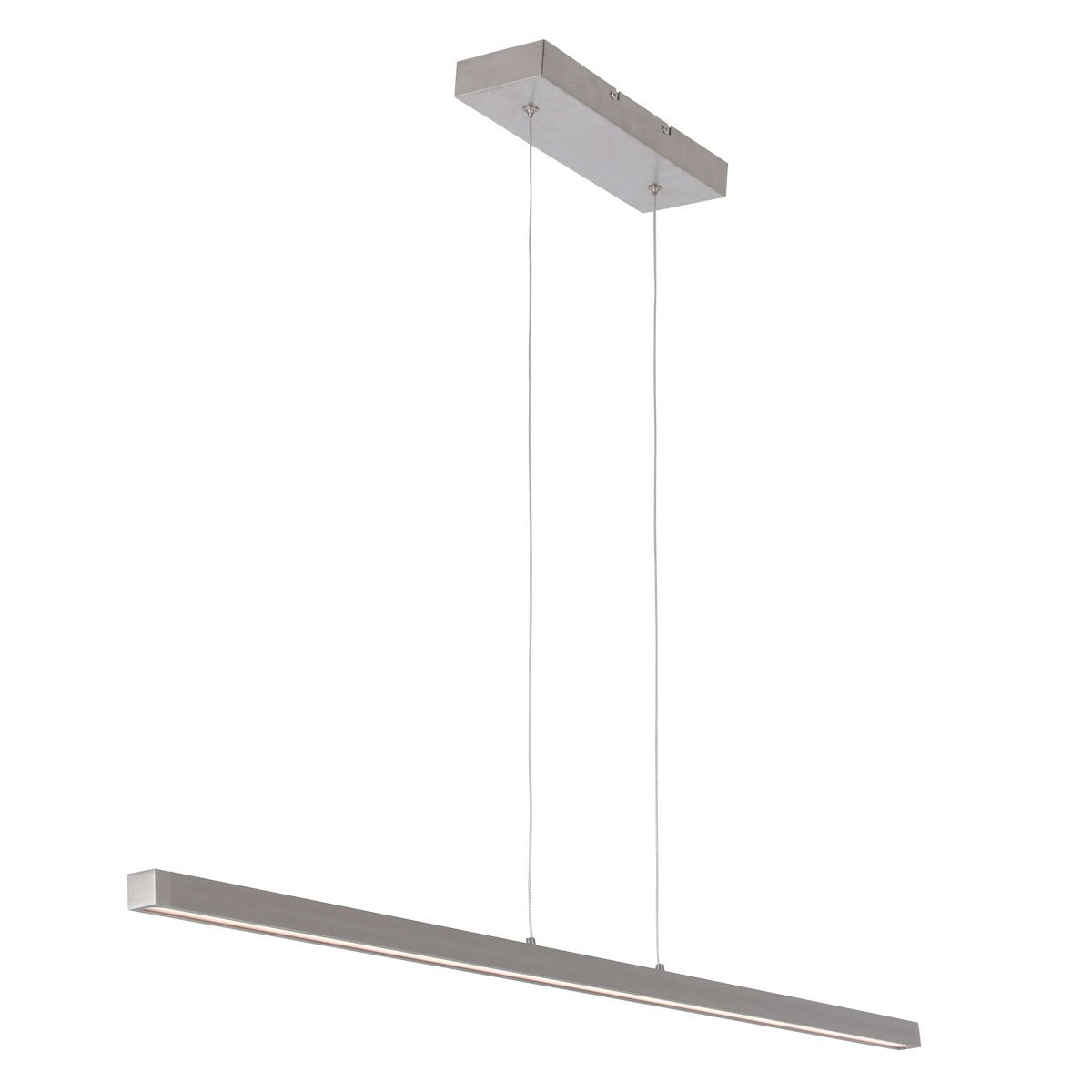Minimalistische stalen hanglamp Danske 2745ST - 114 cm, uitschuifbaar, in hoogte verstelbaar - Mexlite