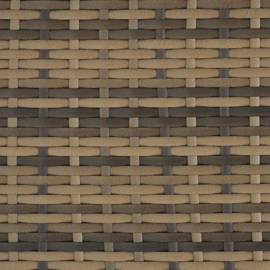 tectake® - Wicker tuinset Palese - Zitgroep voor 4 personen - Tuinmeubelset met loungebank, tuintafel en 2 tuinstoelen inclusief zitkussens - Tuinmeubelen - Waterafstotend - Grijs