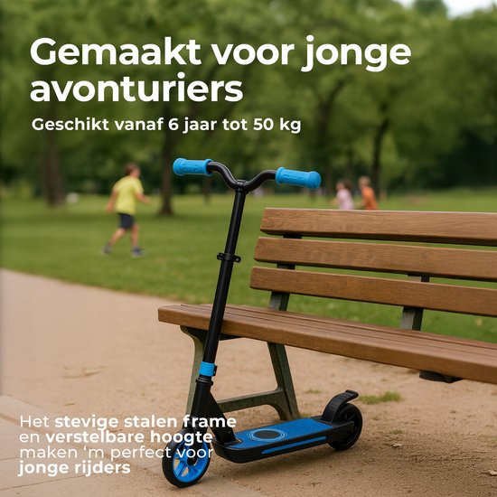 Denver elektrische step voor kinderen - 10km/u - Kinderstep - LED Verlichting - 6km Bereik - SCK5500BU