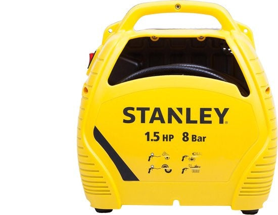 Stanley Luchtcompressor – 8 bar – 1100 W – 33,4 x 33 x 25,2 cm – Geel/Zwart
