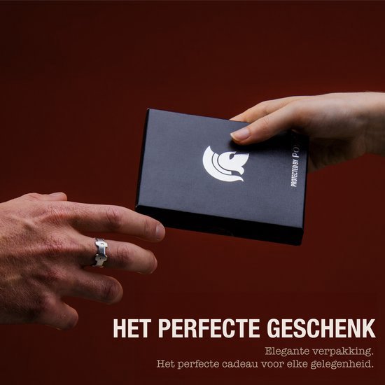POWR Pasjeshouder Mannen Grijs - Beschermhoes Bankpas met Anti Diefstal - RFID Technologie - 5 Creditcards of 8 Visitekaartjes - Kaarten Uitschuifbaar - Aluminium - Met Geldvak Moneyclip - Kaartenhouder