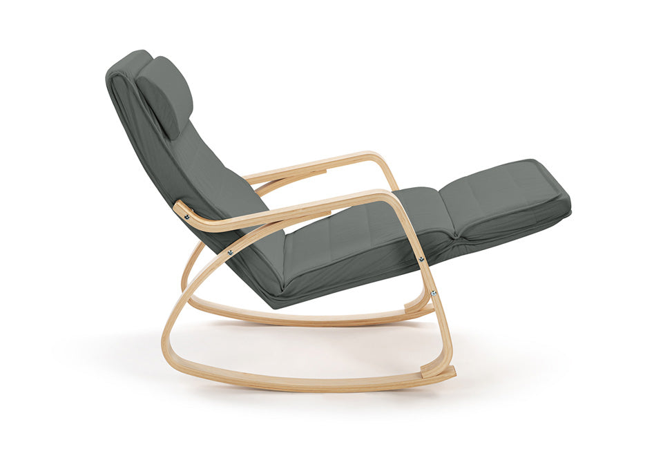 Home & Comfort Schommelstoel - donkergrijs - 65 X 60 X 90 cm