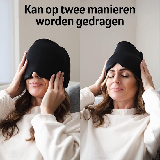 Migraine muts - anti migraine masker - hoofdpijn masker - 600gram hot/cold pack