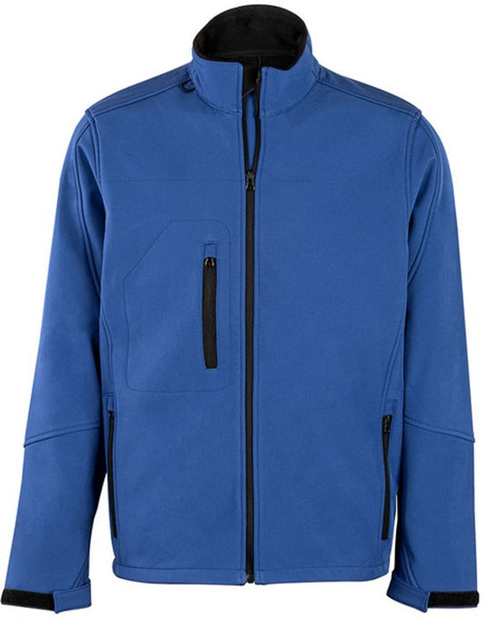 Milanoro Jas soft Shell - Unisex - Wind- en Waterdicht - Koningsblauw - XL
