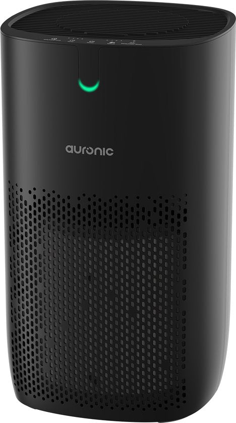 Auronic Luchtreiniger Fresh Pro - Met HEPA 13-filter - 300 m³/u - 65 m² - Koolstoffilter - 3 Standen - Air Purifier - Zwart