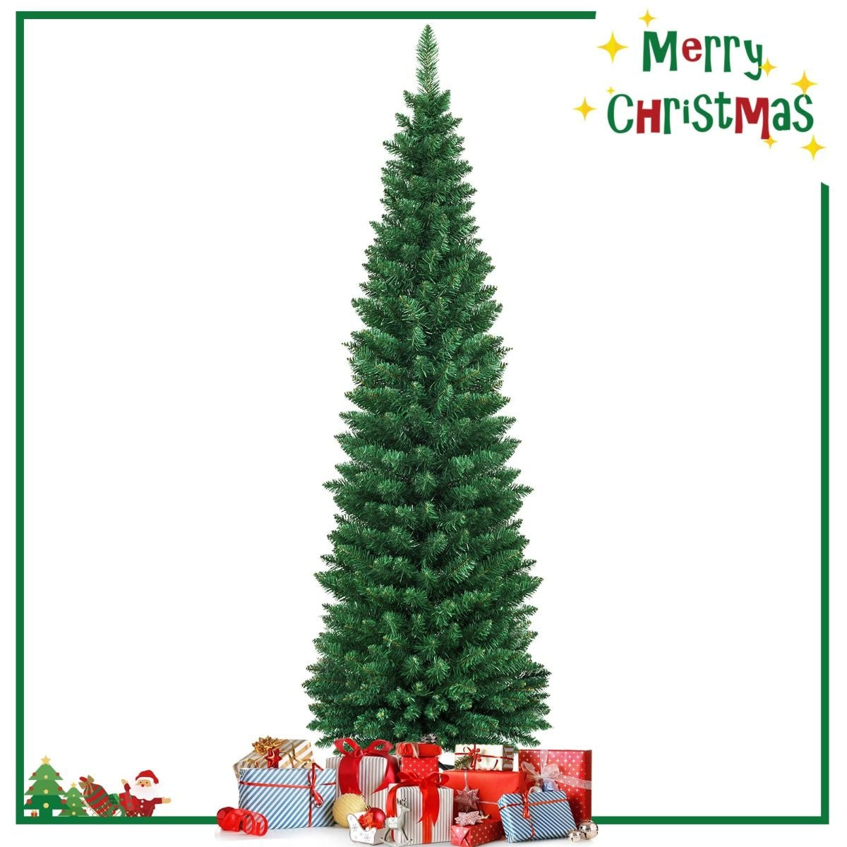 Coast Kunstkerstboom Kerstboom met 1.000 PVC Sparrennaalden - Groen - 180cm