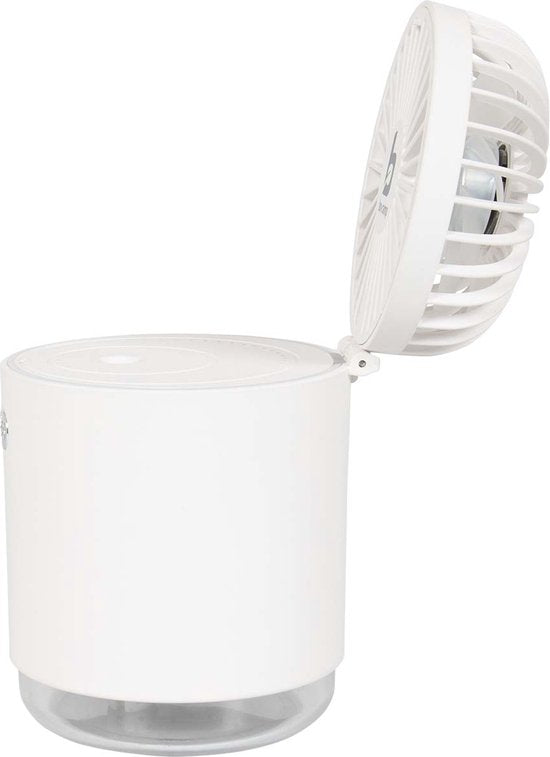 Bo-Camp - Ventilator - Met luchtbevochtiger - Oplaadbaar