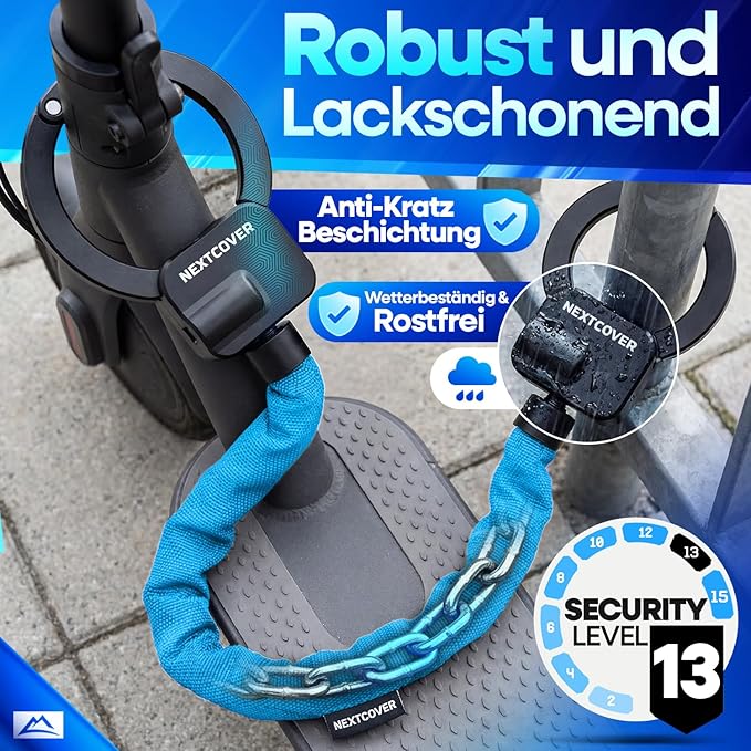 NEXTCOVER E-Scooter Slot - Handboeislot - 90 cm - 3 Sleutels - Weerbestendig