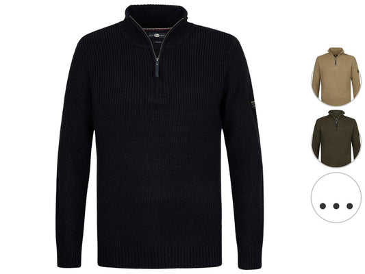 Petrol Industries Pullover - Knitwear Collar - maat M - Deep Black