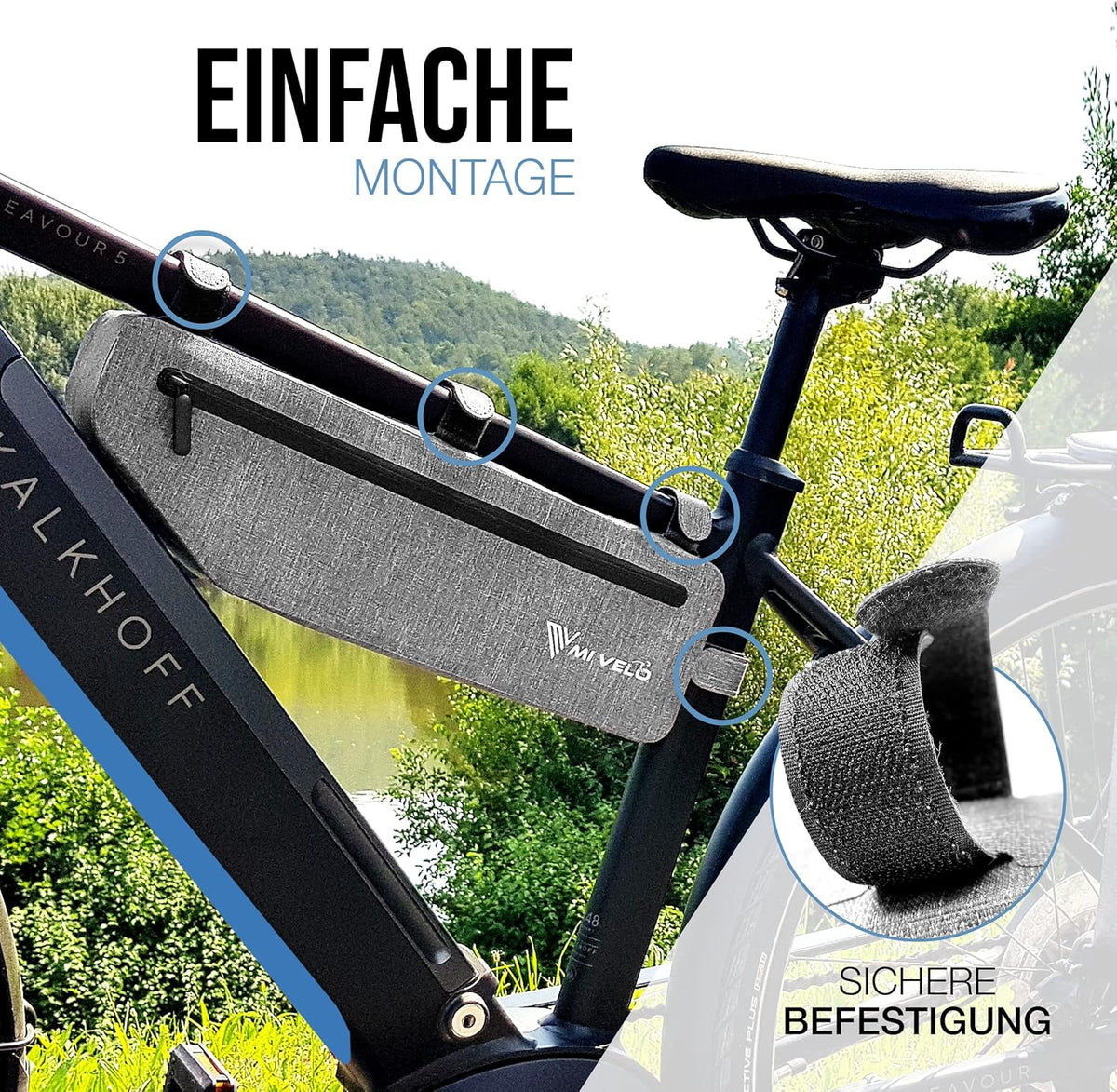 Waterdichte Fietstas 3L – Onder Zadel / Frame Tas – Compact & Stevig – MIVELO