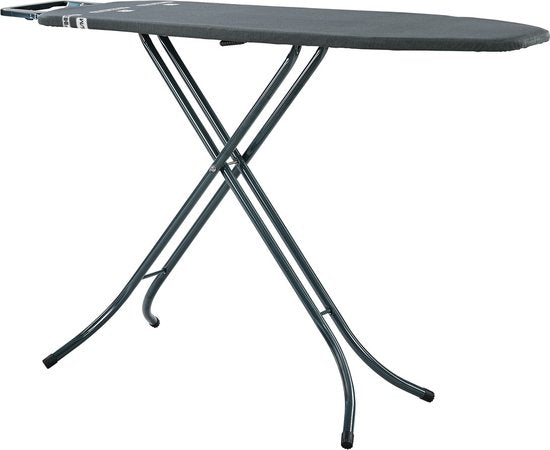 Leifheit strijkplank Classic M - 120 x 38 cm strijkvlak - in hoogte verstelbaar - zwart