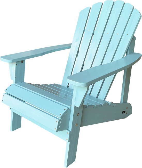 AXI Carmen Adirondack Stoel – Houten loungestoel met armleuningen – Hoge rugleuning - 90,5x78,4x93cm