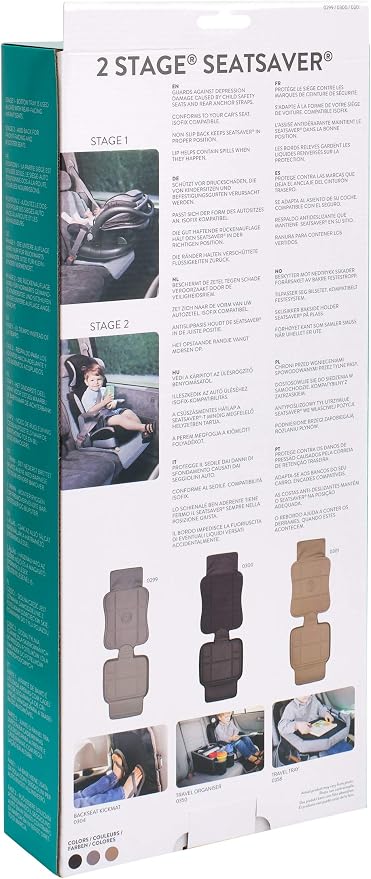 Prince Lionheart Autostoelbeschermer – 2-delig – Universeel – Waterdicht – Grijs