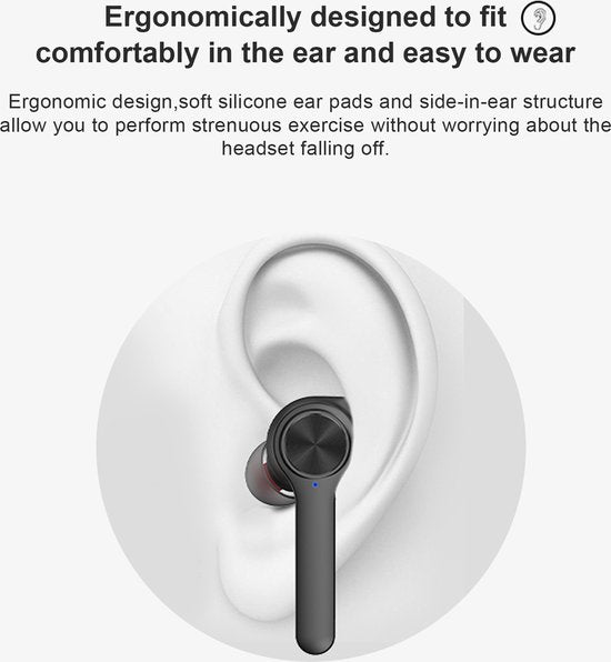 Lenovo HT20 True Wireless Bluetooth Earbuds - Zwart