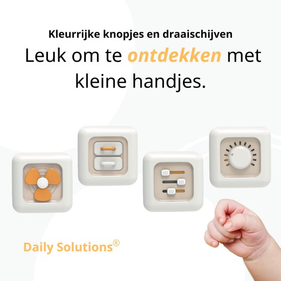 Daily Solutions® Activiteiten kubus - Montessori kinderspeelgoed - Sensorisch speelgoed - Educatief speelgoed - Speelplezier