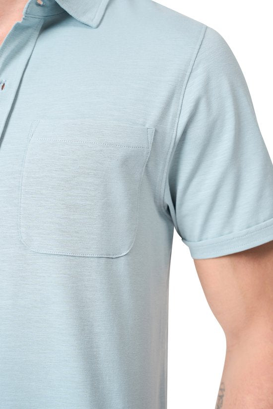 Mario Russo Korte Mouwen Overhemd Heren - Polo Shirt -  Arona - XXL