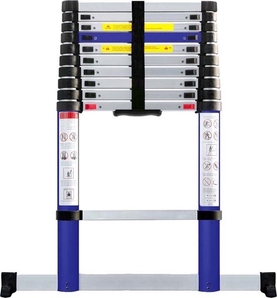 Makker Tool Telescoopladder 3,2 meter – Stabilisatievoet & Soft Close