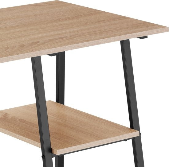 tectake® - Bureau Paisley 120x50x73,5cm - indrustrieel - lichtbruin - 404697